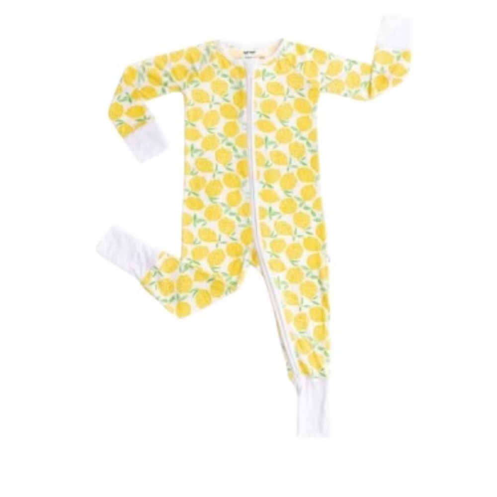 Little Sleepies Lemons Convertible Zippy Pajamas 0-3 months